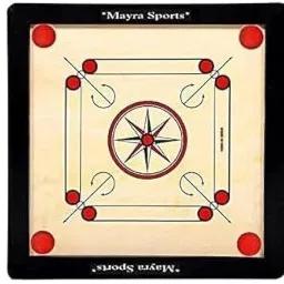 Premium Carrom Board, 20 x 20 inches, Wooden Gloss Finish 5 cm Carrom Board-image-70