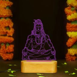 Lord Shiv Night Lamp Gift for Meditation Spaces, Prayer Rooms Led Acrylic Table Lamp-image-105