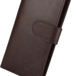 Men Casual Brown Artificial Leather RFID Card Holder - Regular Size-image-54
