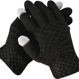 Woven, Self Design Winter Men Gloves-image-58