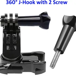 TECHYSPOT 360 Degree Rotatable J-Hook Buckle Base Vertical Surface Mount Adapter, 2 Screw Monopod Kit image 3