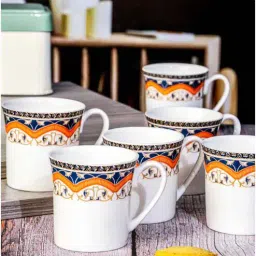 sonaki Bone China Tea/Coffee Mug Set of 6pcs-picture-16