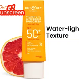 Sunscreen - SPF 50 PA++++ Vitamin C+E Super Bright,WaterLight, For Even Toned & Glowing Skin-image-99