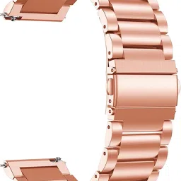 ACM Watch Strap Metal for Vibez By Lifelong Glam Smartwatch Belt Rose Gold 3741037 mm Stainless Steel Watch Strap-image-24