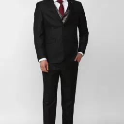 Men Single Breasted - 2 button Solid Suit-image-57