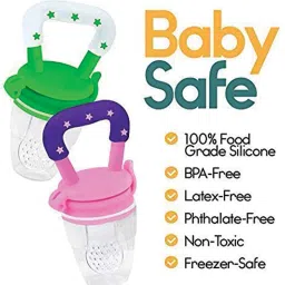 wagwanfly Silicone Food Nibbler with Extra Teat | Soft Pacifier Feeder | Baby Fruit Feeder Feeder image 4