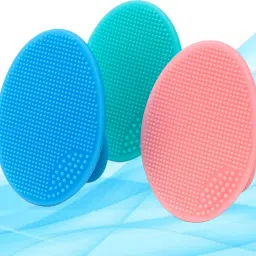 Soft Bristle Silicone Scrub Brush for Body Cleaning | Ideal for Sensitive Skin Scrub Pad-image-46