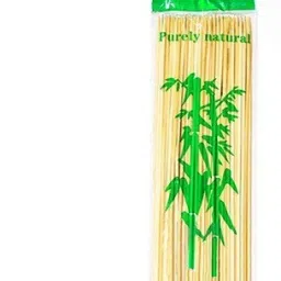 Set Of 100 Kebab stick, roast stick, Bamboo Skewers ,barbecue Sticks Disposable Wood Roast Fork-image-38