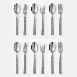 Stainless Steel Table Spoons and Forks Set, 6 pc each, Pack of 12, Cutlery Set Stainless Steel Cutlery Set-image-82