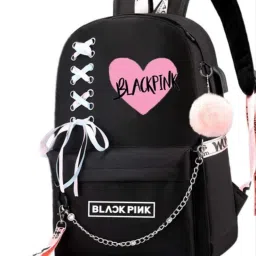 Small 15 L Laptop Backpack Trendy stylish Women Backpack black-91