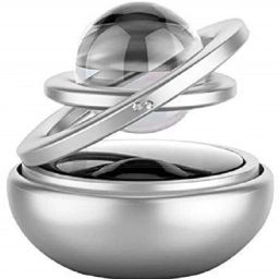 Car Dashboard Solar Air Freshener Double Ring Perfume Aroma Diffuser 360 Degree Car Air Purifier-image-20