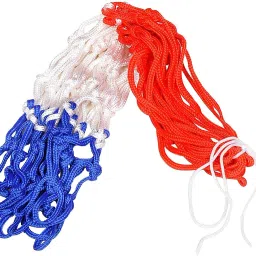 Basketball Net 2 PCS Outdoor/Indoor Net (12 Loops) (Red+White+Blue) BBN3 Basketball Net-6