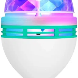 360 Degree Crystal Rotating Magic Disco LED Bulb Lamp Single Disco Ball-image-92