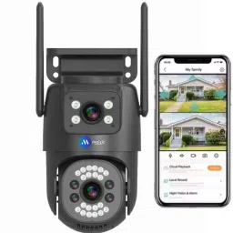 Maizic Smarthome 4G 8 MP HD 2 Lens/2 Screen View Wireless Outdoor CCTV Camera with 360° View Security Camera-10
