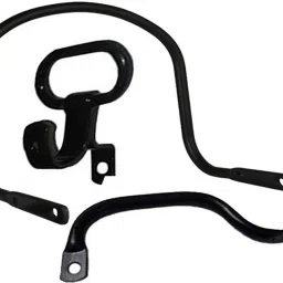 Combo Set 3 Black Pillion Holding Tube, Side Bag Hook & Seat Side Handle Combo-image-12