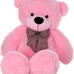 Stuffed Spongy Huggable Smartoys Cute & Soft PINK Teddy Bear - 90.3 cm-image-1