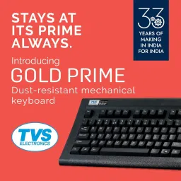 TVS Gold Prime Mechanical Wired Keyboard | Dustproof Key switches | 1.5 Meter cable Wired USB Standard Multi-device Keyboard Compatible with Desktop, Laptop, Tablet image 2