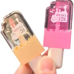 Cute Ice-cream shape Lip gloss for girls, shiny lips waterproof long lasting-image-23