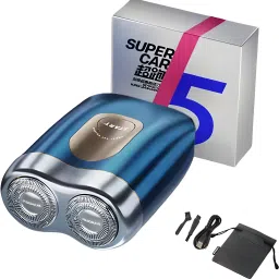 Yuva Pulse Super Car IPX7 Waterproof Electric Shaver | Dual Blade, Fast USB Rechargeable Shaver For Men-image-25