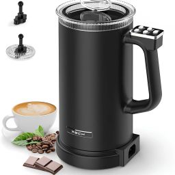 Mycafe Coffee Maker Electric Mini Milk Frother Warm and Cold Foam for Lattes 2 Cups Coffee Maker-image-19