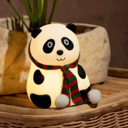 Cute Panda,USB Rechargeable, 7-Colors Changing Light, Room Decor Night Lamp-image-100