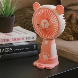 MM telecom 3 Speed Portable Fan Rechargeable with stand|Small Fan F20 Rechargeable Fan-image-75