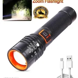 New Original Led Rechargeable hammer TORCH 8 in 1 Mode with 700 meter Long Range Torch-0