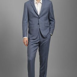 louis philippe Men Two Piece Suit Textured Suit-picture-3