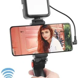 istylei Vlogging Kit with Remote, Mic, Tripod Stand, LED Light, Phone Holder Monopod Kit, Tripod Kit-picture-27