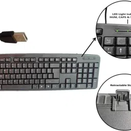ANJO USB Wired Keyboard, USB Mouse & Non-Skid Mouse Pad 3 in 1 Combo Set image 2