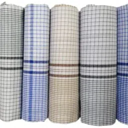 HOSVIN Men's Quality 100% Soft Cotton Multicolored Check Handkerchief Free Size ["Multicolor"] Handkerchief-image-59