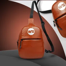 Worldstar Crossbody chest side Handy Hiking Zip Pouch Document Money Phone Belt Sport Bag Waist Bag for Men Women, Stylish rexine Chest, Fanny Pouch, Belt Sport Bag-image-4