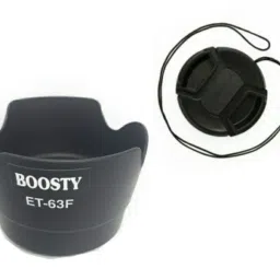 BOOSTY ET-63F Photo Lens Hood + 58mm lens cap for EOS EF-S 55-250mm f/4-5.6 is STM LensLens Hood-image-12