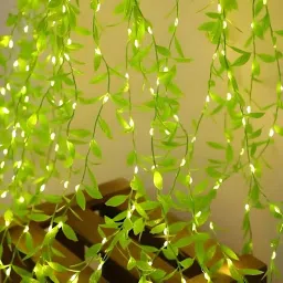 150 Led 3 Meter Leaves Curtain Light for Wedding Party, Diwali & Home Decoration Candle-image-68