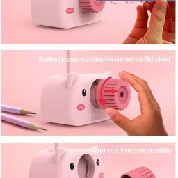 rockjon 4 in 1 Kids Desk Lamp with Pencil Sharpener, USB Rechargeable Study Table Light Study Lamp image 4