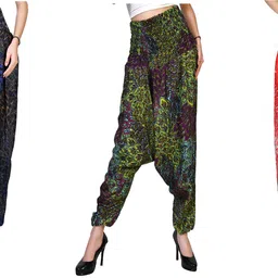 narnari Printed Rayon Women Harem Pants-picture-17