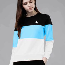 Women Self Design Round Neck Cotton Blend Multicolor T-Shirt-image-31