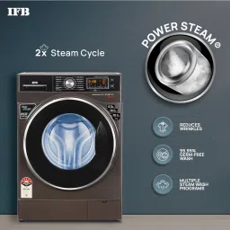 ifb 8 kg 5 Star 2X Power Steam,Hard Water Wash Fully Automatic Front Load with In-built Heater Brown image 2