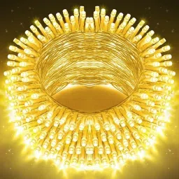 40 LEDs 11 m Yellow Steady Bulb Rice Lights-4