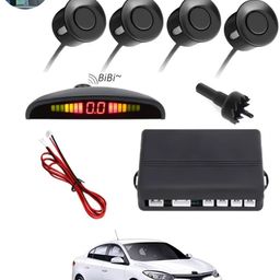 ccmm Black Reverse 4Pcs Parking Sensor With Led Display/Buzzer For Car-107 Universal Black Increased Safety 4pcs Sensor For Vehicle-107 Parking Sensor-picture-2