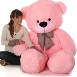 smooth Soft Toys Extra Large Very Soft Lovable/Huggable Teddy Bear for Girlfriend/Birthday Gift/Boy/Girl pink 5 feet (151 cm)- 151 cm-image-75