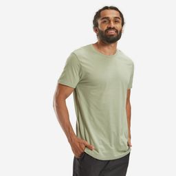domyos Men's T-Shirt For Gym Cotton Rich 100-Khaki-picture-28