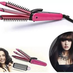 Oneness NHC-8890, 3 in 1 - Hair Straightener, Hair Curler & Hair Crimper NHC8890 3 IN 1 Professional Hair Straightener Crimper Roller For Women H09 Hair Styler-16