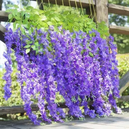 Purple Westeria Artificial Flower-image-0