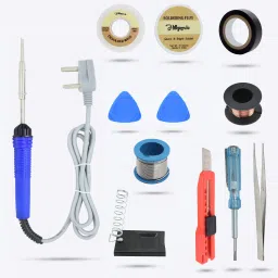 HGVE8M2 Beginners Complete 11in1 Kit Combo Pack Economy 25W Soldering Iron Kit 25 W Simple-image-44