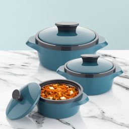 NEW CASSEROLE SET COMES WITH 3 DIFFERENT CAPACITY FOR EVERYDAY USE AT HOME Pack of 3 Thermoware Casserole Set-15