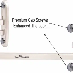 smart shophar SHA40SB-FTYS-06SLADJ-S1 F Type Adjustable Square Glass Shelf Bracket, (1 Set) 6 Inches (6 to 12 mm) Shelf Bracket image 4