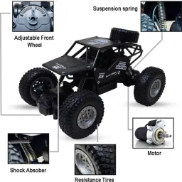 funverse FUNVERS Remote Control Rock Crawler, 5 Function High Speed 1:18 Rc Car image 5