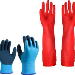 Rubber Hand Gloves for Dishwashing, Car Washing, Gardening, Chemical Handling K1 Climbing Gloves-image-55