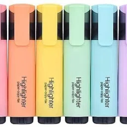 6PCS Pastel Highlighter Pens Fluorescent Color Highlighter marker-13